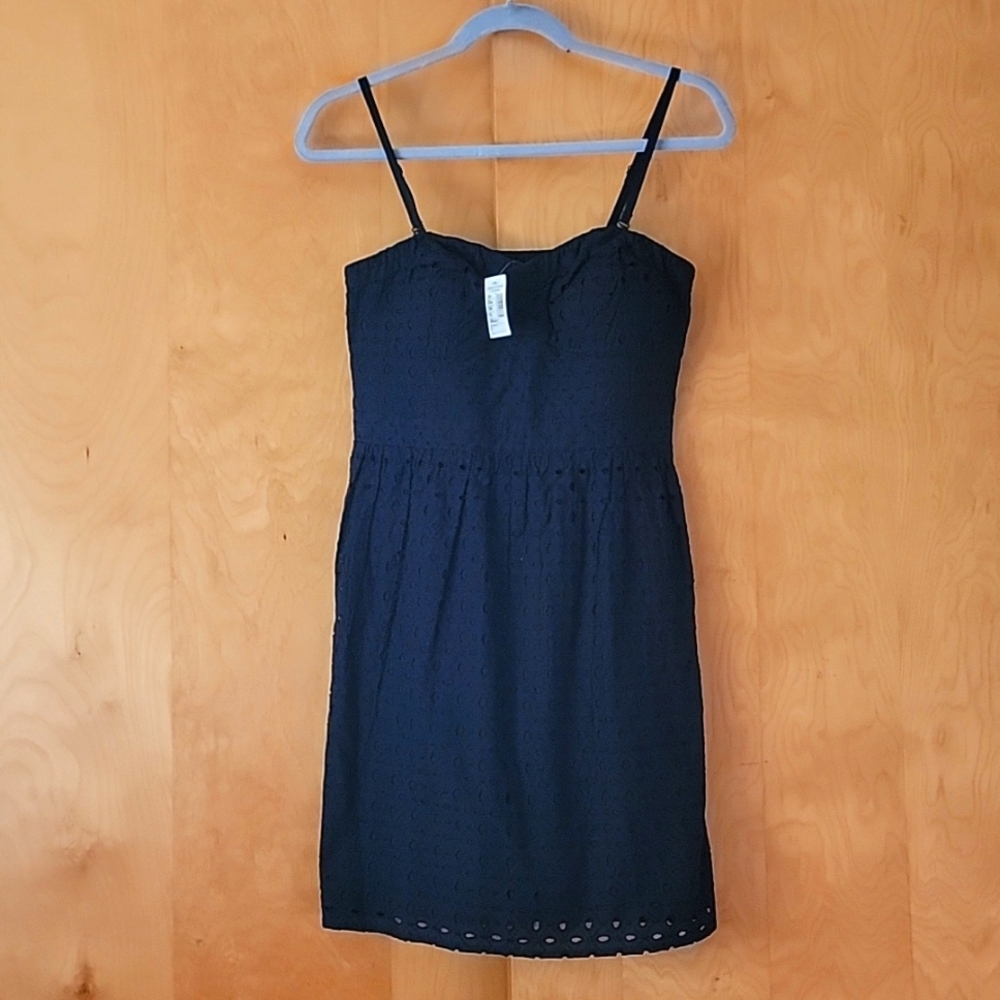 American Eagle Outfitters Black Eyelet Dress